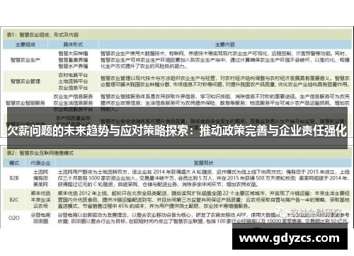 欠薪问题的未来趋势与应对策略探索：推动政策完善与企业责任强化